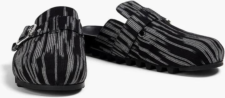 Buckled crochet-knit clogs - Image 2