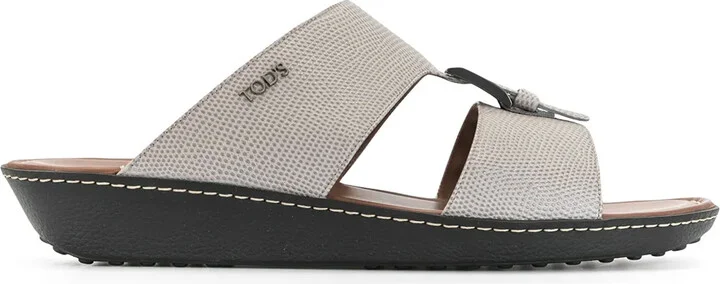 Buckled Cut-Out Sandals
