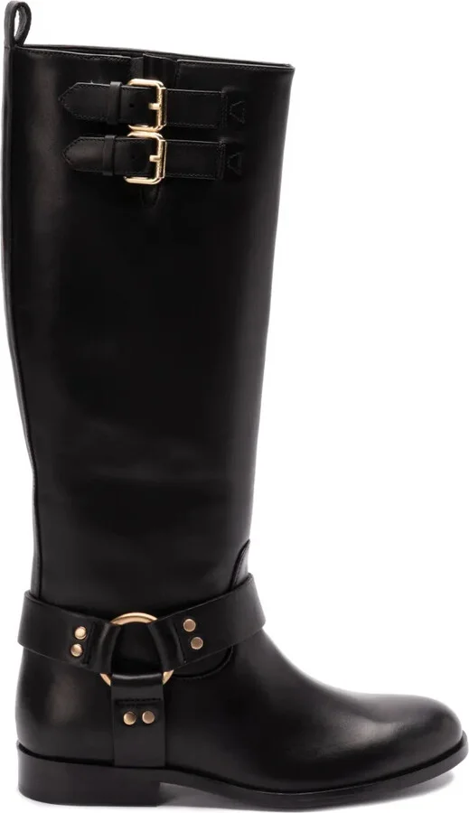 Buckled Equestrian Boots