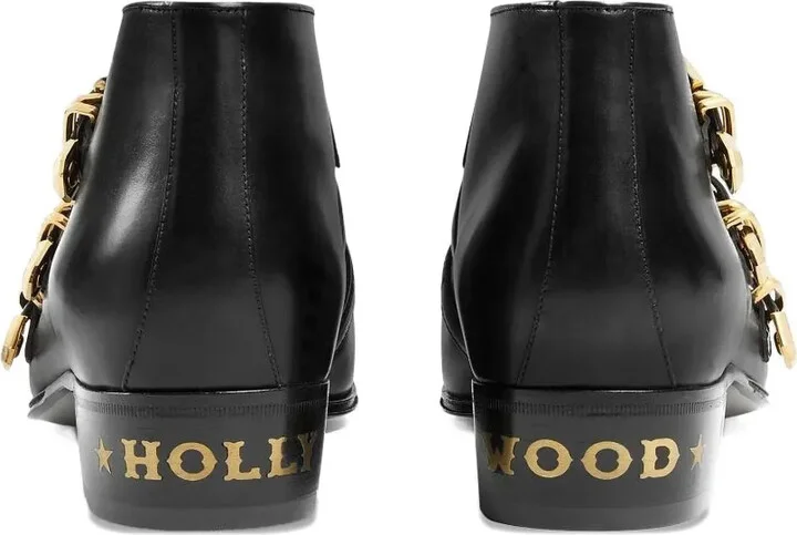 Buckled Leather Ankle Boots - Image 3
