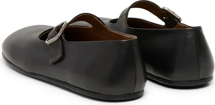 Buckled Leather Ballerina Shoes - Image 3
