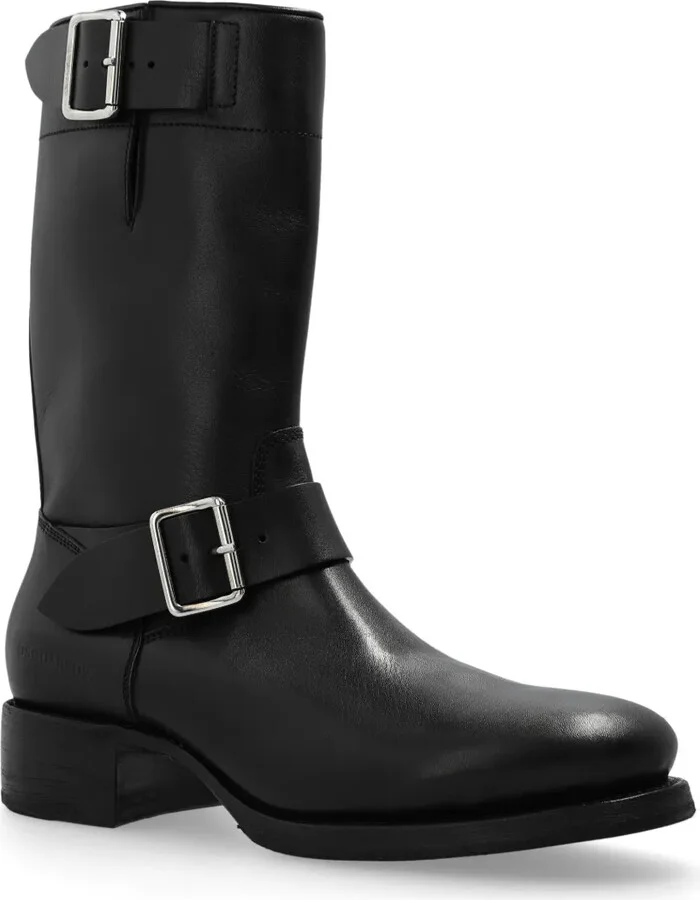 Buckled Leather Boots - Image 2
