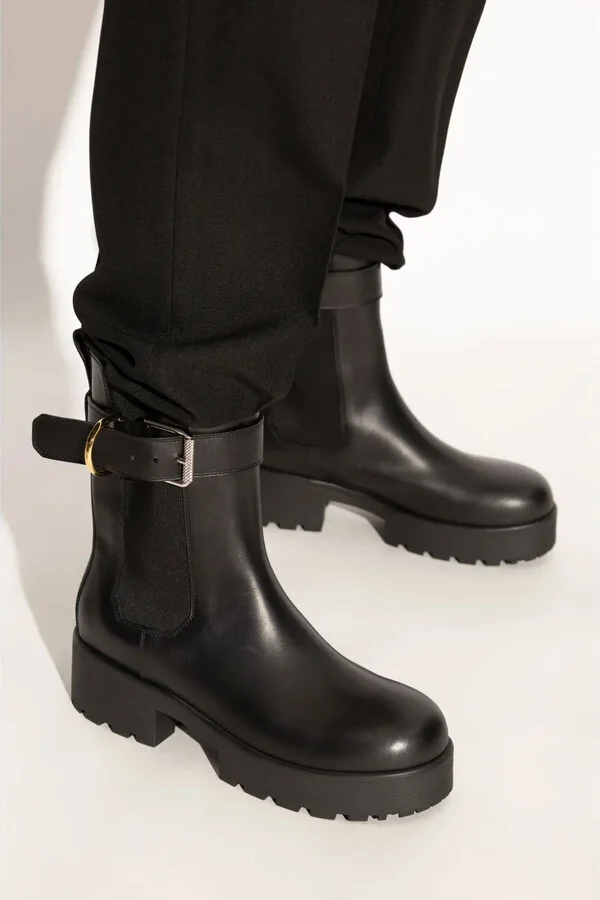 Buckled Leather Boots - Image 2