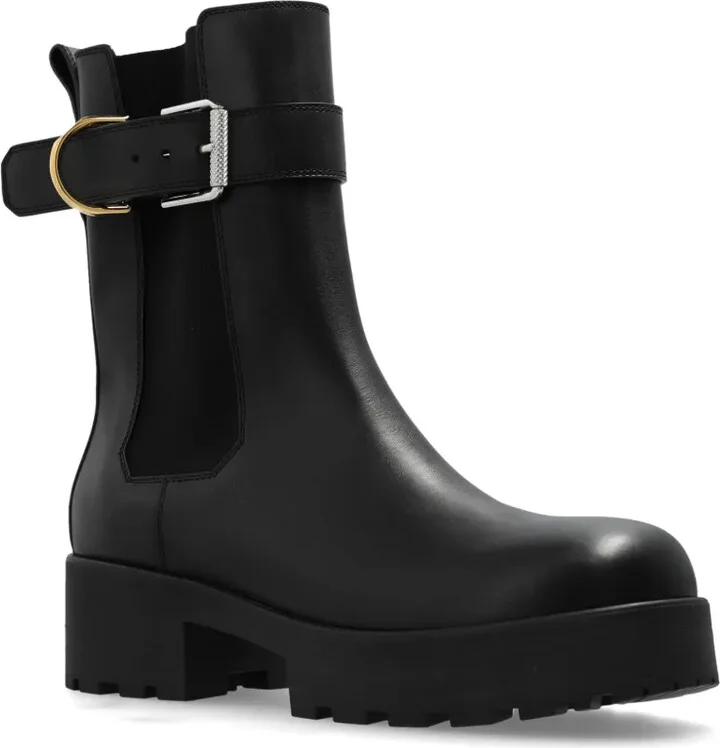 Buckled Leather Boots - Image 4