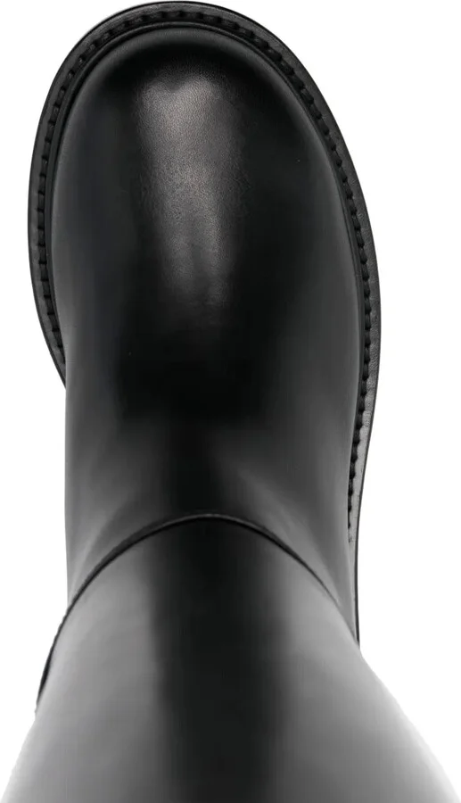 Buckled Leather Boots - Image 4