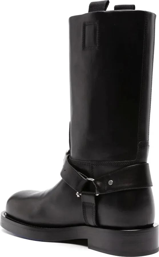 Buckled Leather Boots - Image 3