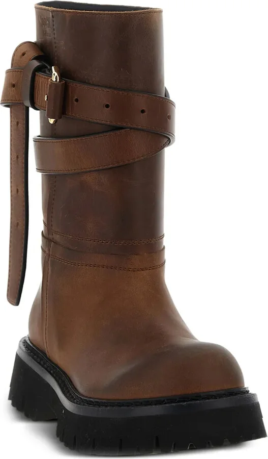 Buckled Leather Boots - Image 2