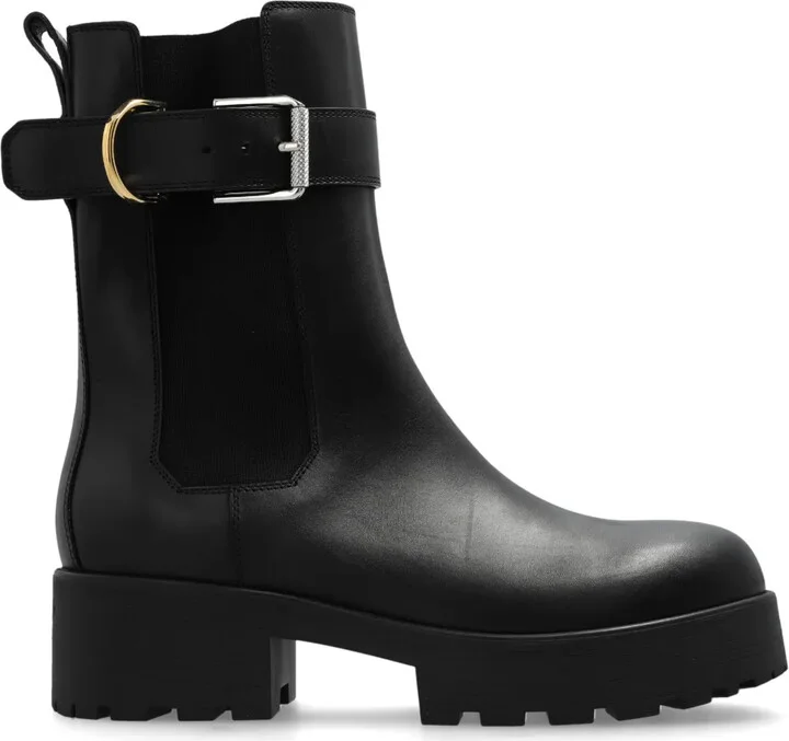 Buckled Leather Boots