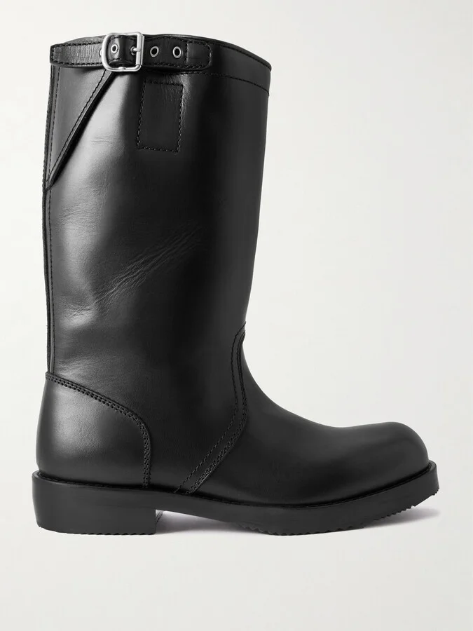 Buckled Leather Boots