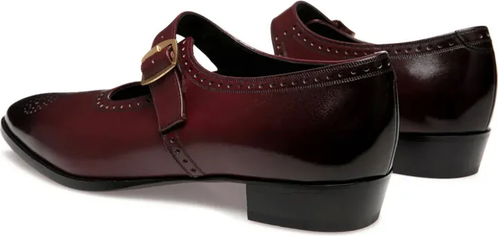 Buckled Leather Brogues - Image 3