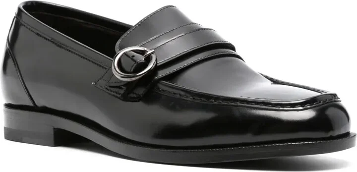 Buckled Leather Loafers - Image 2