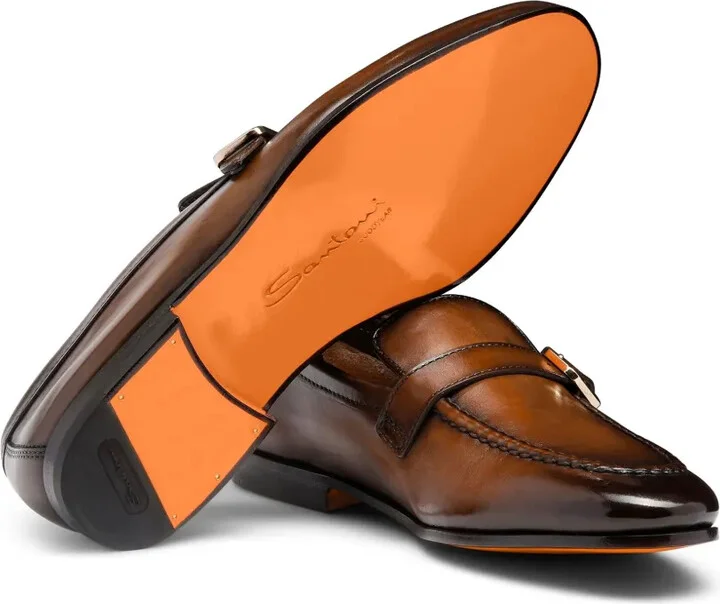 Buckled Leather Loafers - Image 4