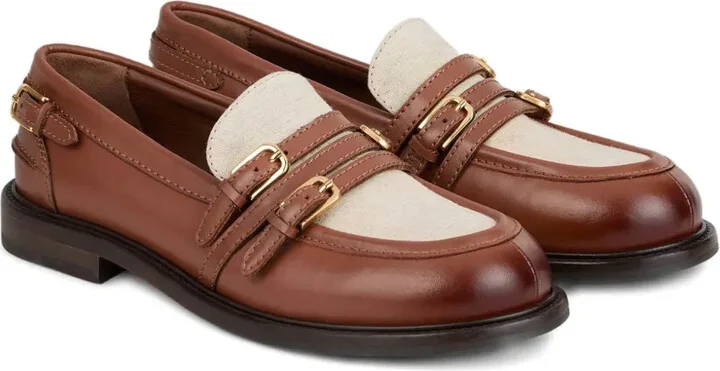 Buckled Leather Loafers - Image 2