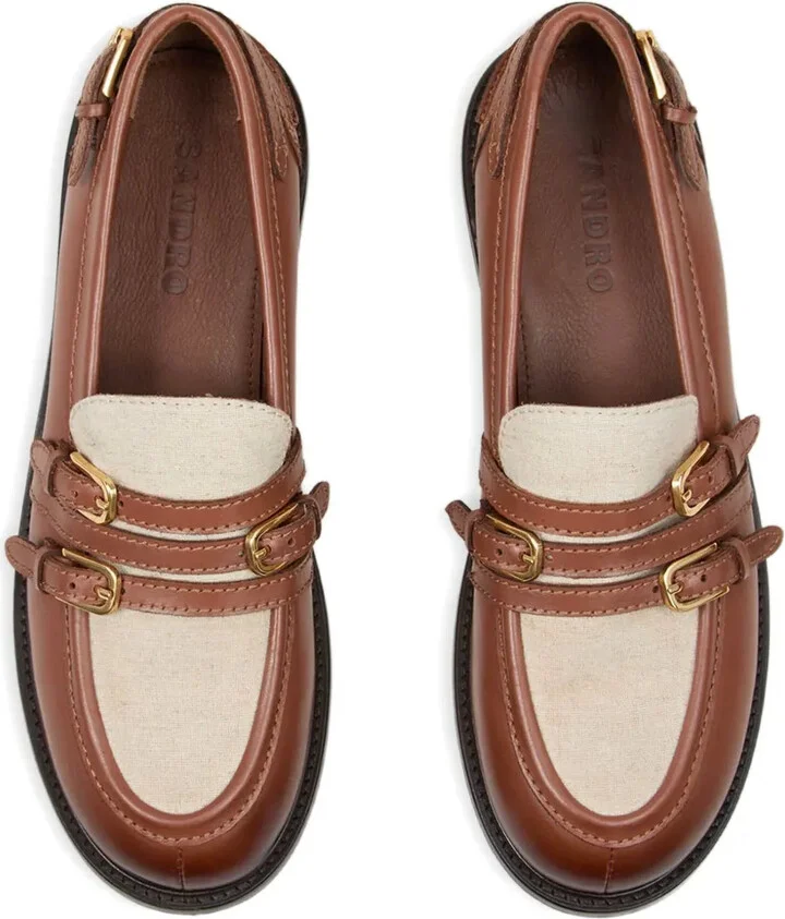 Buckled Leather Loafers - Image 3