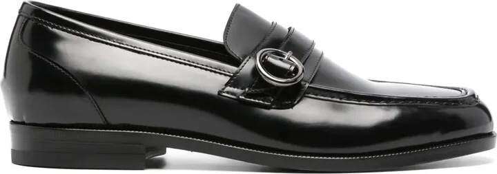 Buckled Leather Loafers