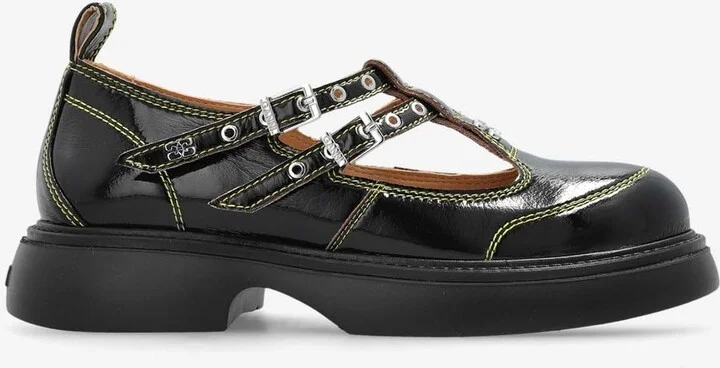 Buckled Leather Loafers