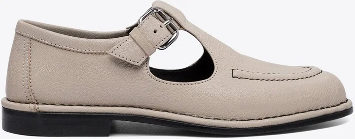 Buckled Leather Loafers