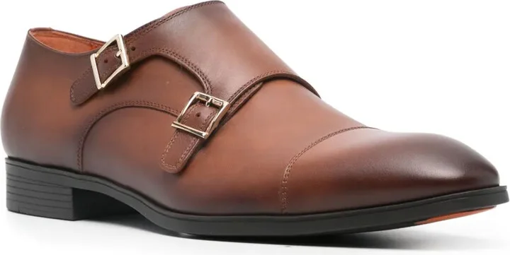 buckled leather Monk shoes - Image 2