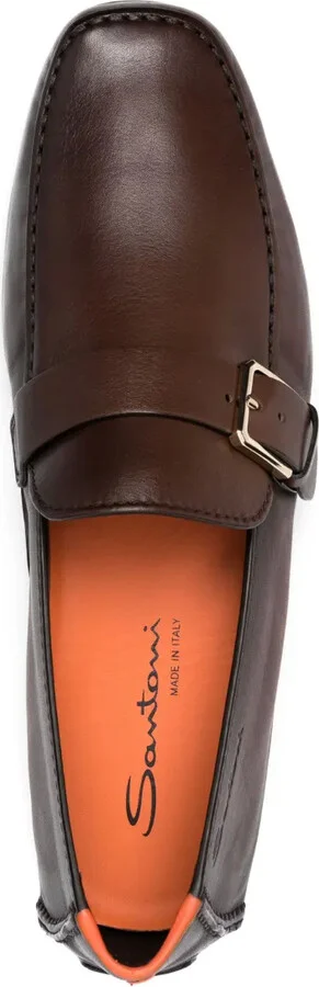 Buckled Leather Monk Shoes - Image 4