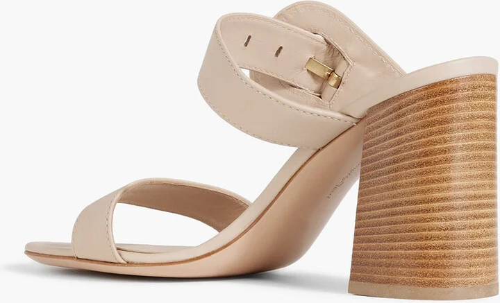 Buckled leather mules - Image 3