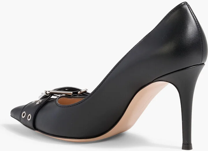 Buckled leather pumps - Image 3
