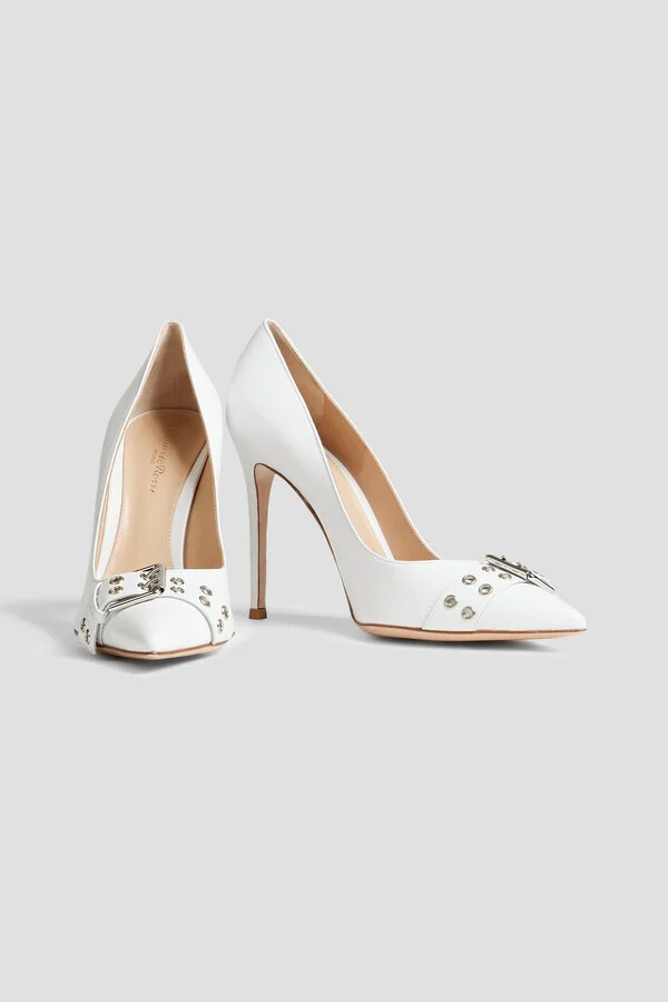 Buckled leather pumps - Image 2