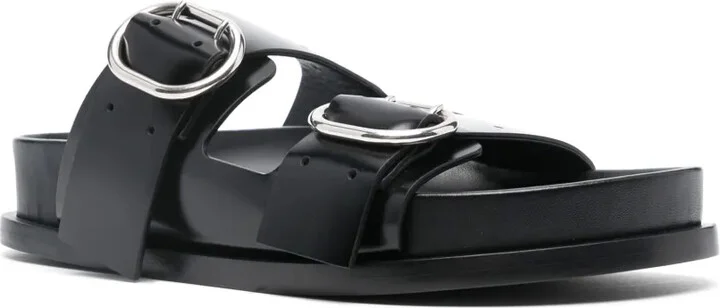 Buckled Leather Sandals - Image 2
