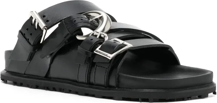 Buckled Leather Sandals - Image 2