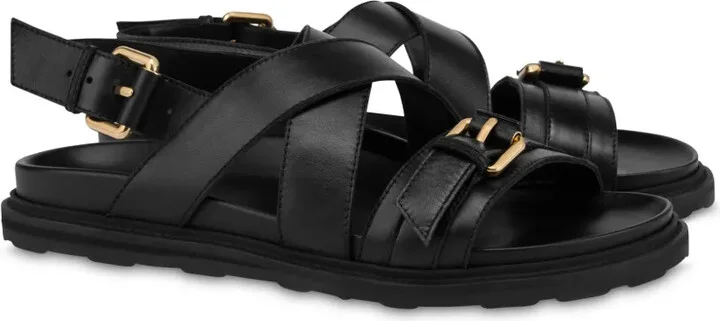 Buckled Leather Sandals - Image 2