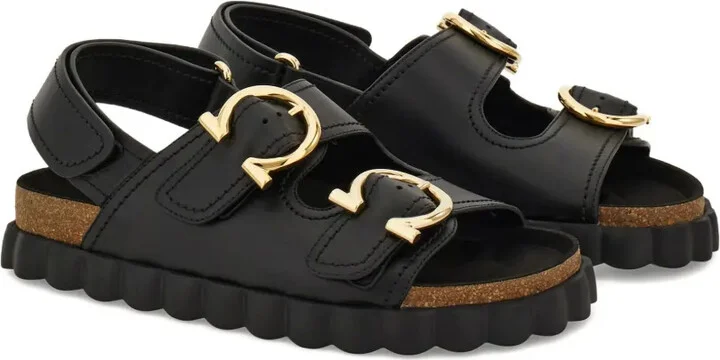 Buckled Leather Sandals - Image 2