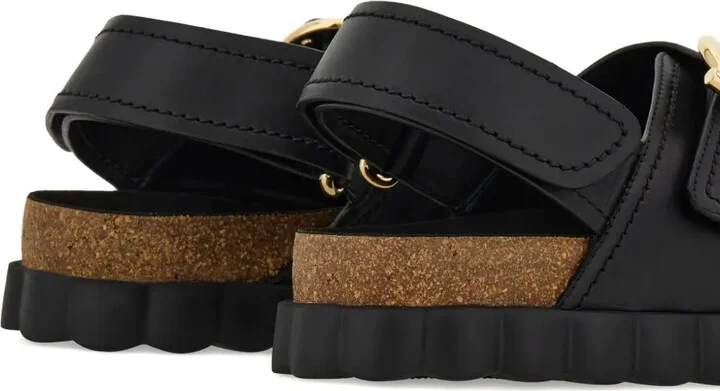 Buckled Leather Sandals - Image 5