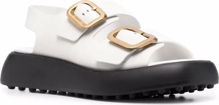 Buckled Leather Sandals - Image 2