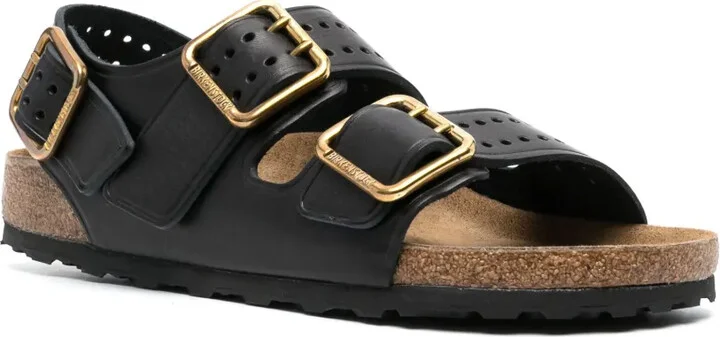 Buckled Leather Sandals - Image 2