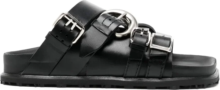 Buckled Leather Sandals