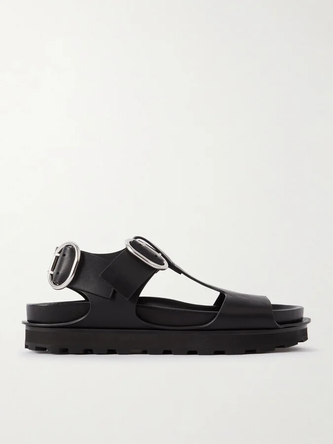 Buckled Leather Sandals