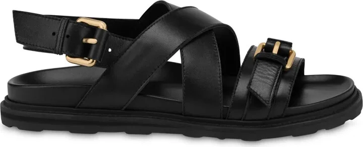 Buckled Leather Sandals