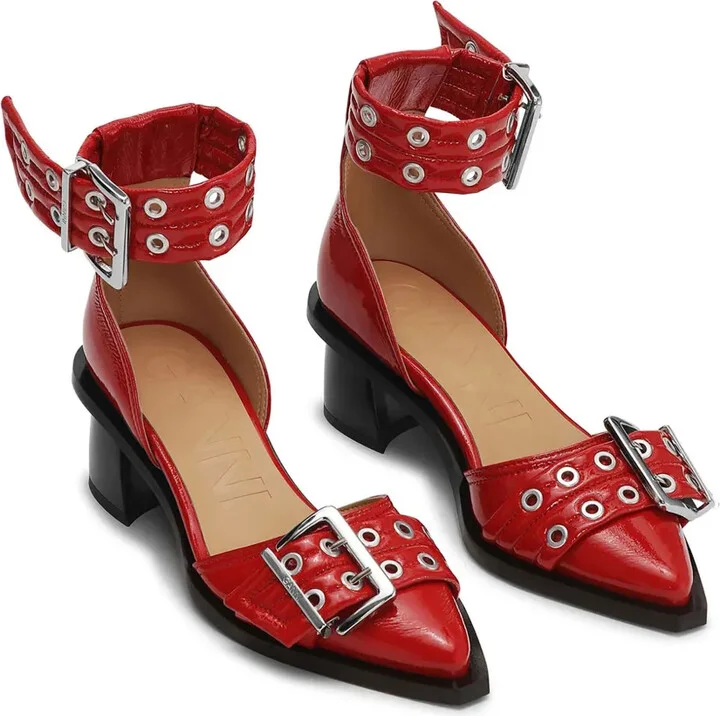 Buckled Open Cut Pumps - Image 2