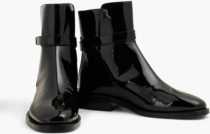 Buckled patent-leather ankle boots - Image 2