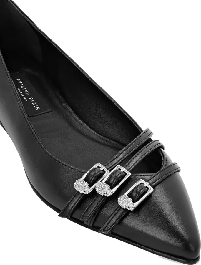 Buckled Pointed-Toe Ballet Flats - Image 4