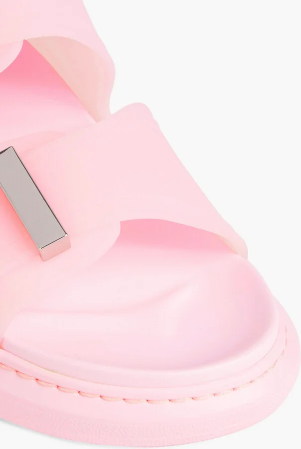 Buckled rubber sandals - Image 4