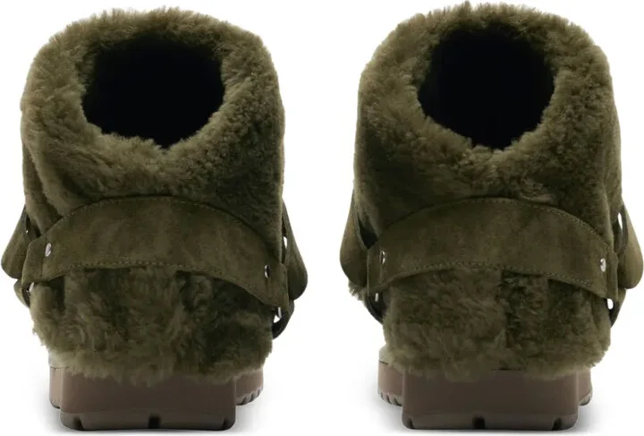 Buckled Shearling Ankle Boots - Image 3