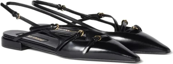 Buckled Slingback Flat Pumps - Image 2