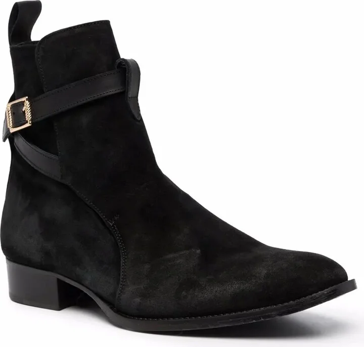 Buckled Strap Ankle Boots - Image 2