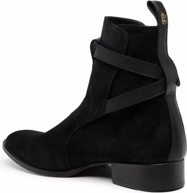 Buckled Strap Ankle Boots - Image 3