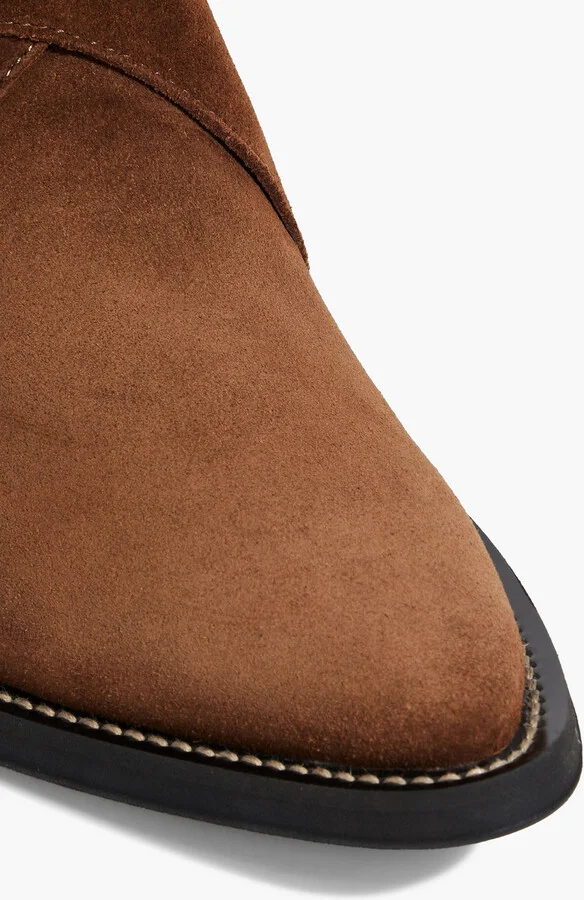 Buckled suede ankle boots - Image 4