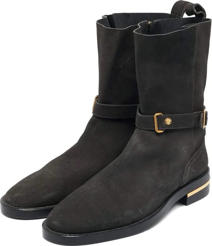 Buckled Suede Ankle Boots - Image 2