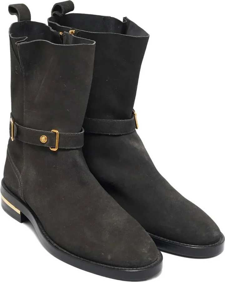 Buckled Suede Ankle Boots - Image 3