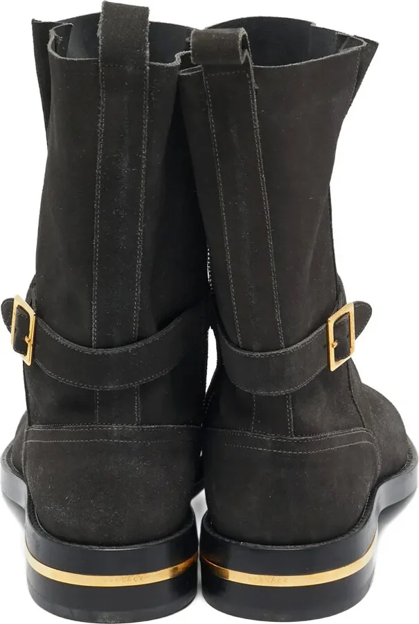 Buckled Suede Ankle Boots - Image 4