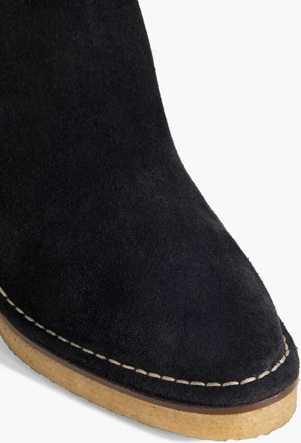 Buckled suede ankle boots - Image 7