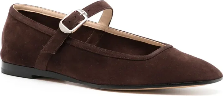 Buckled Suede Ballerina Shoes - Image 2